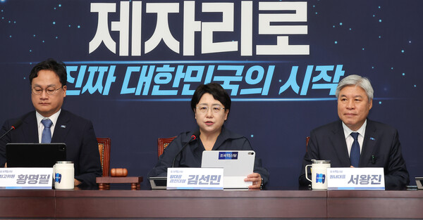 발언하는 김선민 당 대표 권한대행(사진=연합뉴스)/뉴스후플러스