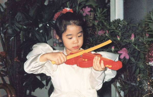 딸 민지와 바이올린(사진=뉴스후플러스)