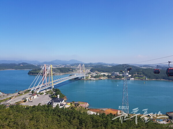 ▲ 목포인근 진도대교 케이블카(사진=박남호 기자)/뉴스후플러스