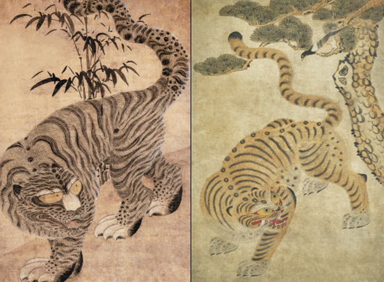 (좌측부터) 죽호도, 까치호랑이도(사진=서울역사박물관)/뉴스후플러스