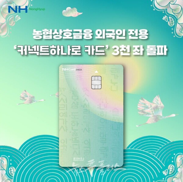 농협상호금융, 외국인 전용 체크카드 신규 발급 3천좌 돌파 < 경제